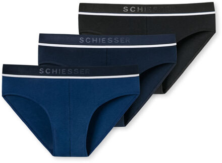 Heren Rio Slip - 3 pack - Zwart - Donkerblauw - Blauw - Maat M