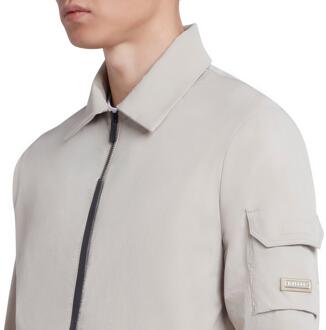 Heren Ripstop Utility Pocket Overshirt (Taupe) - S