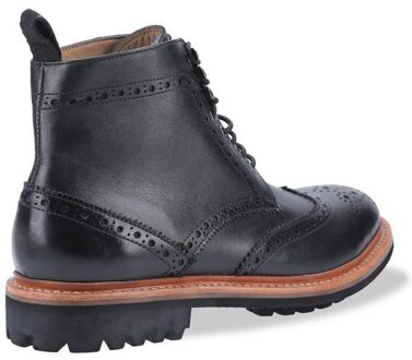 Heren Rissington Commando Lace Up Leren Kleding Laars (Zwart) - EU 44.5 / UK 10