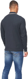 Heren Roxberry poloshirt met lange mouwen (Marine) Navy