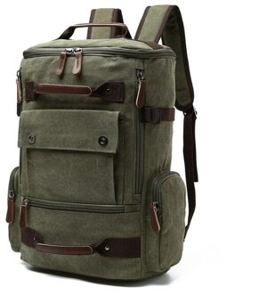 Heren Rugzak Vintage Canvas Rugzak Schooltas Mannen Reistassen Grote Capaciteit Rugzak Laptop Rugzak Tas Rugzak Bruin