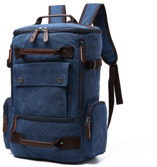 Heren Rugzak Vintage Canvas Rugzak Schooltas Mannen Reistassen Grote Capaciteit Rugzak Laptop Rugzak Tas Rugzak doorzichtig