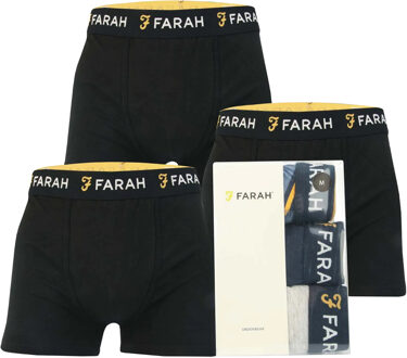 Heren Saginaw Boxershorts (Set van 3) (Zwart) - maat