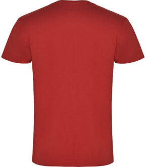 Heren samoyedo v hals t-shirt - maat XL Rood