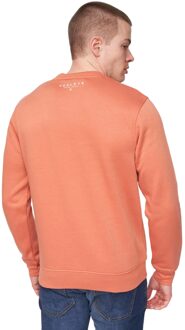 Heren Scripthen Crew Neck Sweatshirt (Baksteen Rood) - M