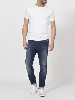 Heren Seaham Slim Jeans - Donker blauw - Maat 28