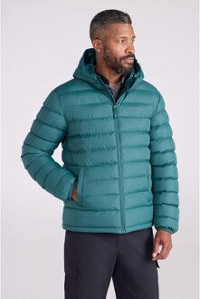 Heren Seasons II Camo Gewatteerde Jas (Helder groen) - maat XL