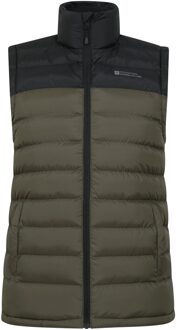 Heren Seasons II gewatteerd gilet (Kaki Groen)