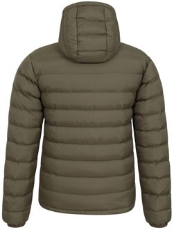 Heren Seasons II gewatteerde jas (Groen) Olijf