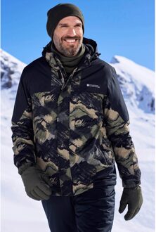 Heren Shadow II Printed Ski Jacket (Donkergroen)