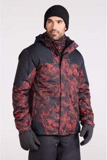 Heren Shadow II Printed Ski Jacket (Helder oranje) - 3XL