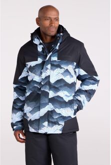 Heren Shadow II Printed Ski Jacket (Lichtgrijs) - XL