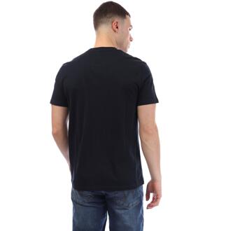 Heren Shareck Geruit T-Shirt (Marine) - maat XL Navy