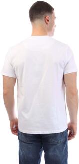 Heren Shareck Geruit T-Shirt (Wit) - maat L