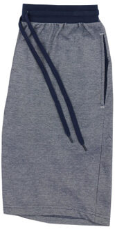 Heren shortama korte pyjama katoen blauw / grijs gestreept Veelkleurig - XL