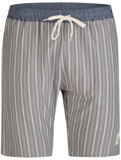 Heren shortama korte pyjama katoen Blauw - XL