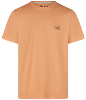 Heren shortama korte pyjama set oranje fiets Groen - M