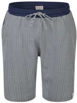 Heren shortama korte pyjama set palm blauw - maat M Veelkleurig