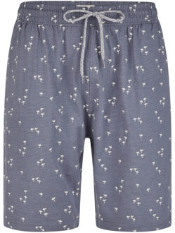 Heren shortama korte pyjama set palm donker Blauw - XL