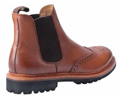 Heren Siddington Commando Elasticated Leren Kleding Laars (Bruin) - EU 46 / UK 11