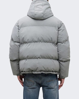 Heren signature puffer jacket Grijs - M