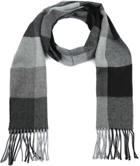 Heren Sjaal Acryl Ruit 20-06 - Zwart