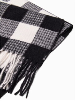 Heren sjaal zwart a408 - maat One size Wit
