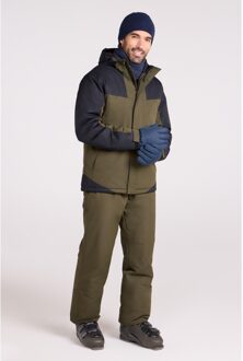 Heren ski jas & broek (Donkere Khaki) Kaki