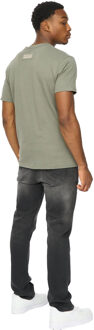 Heren Skullmatic T-Shirt (Donkere Olijf) - maat L
