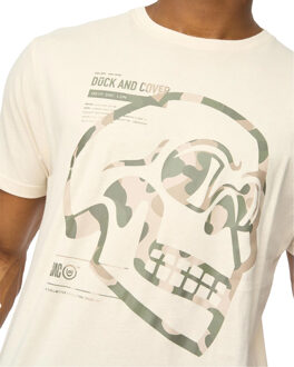 Heren Skullmatic T-Shirt (Gebroken wit) - L