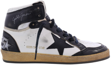 Heren Sky Star Sneaker WIt/Zwart Golden Goose , Multicolor , Heren - 42 EU