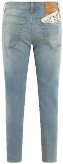 Heren slim cropped/carrotjeans Blauw - 34
