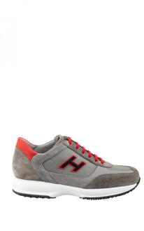 Heren Sneakers - Maat 8, Kleur: Anders Hogan , Gray , Heren - 40 Eu,46 Eu,44 EU