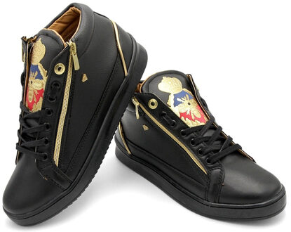 Heren Sneakers - Prince Full Black - CMS98 - Zwart - Maten: 40