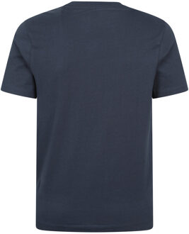 Heren Snowdon Korte Mouwen T-Shirt (Marineblauw) - maat L Navy