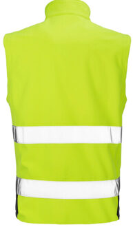 Heren softshell hi-vis gilet - maat XL Geel