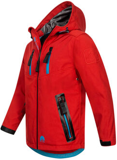 Heren Softshell Jas AS-306 – Outdoor Functiejas, Waterafstotend, Winddicht Rood - XL
