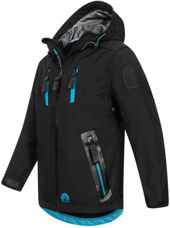 Heren Softshell Jas AS-306 – Outdoor Functiejas, Waterafstotend, Winddicht Zwart