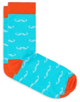 heren sokken print aqua happy socks Lichtblauw - 39-42