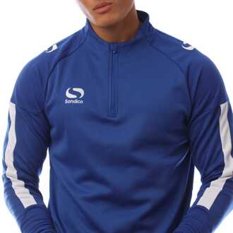 Heren Sondico Evo Quarter Zip Sweatshirt in blauw - M