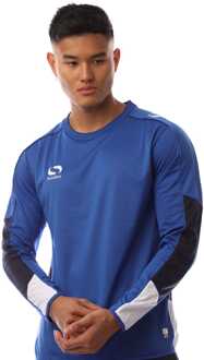 Heren Sondico Venata Lange Mouw Jersey in Blauw - maat