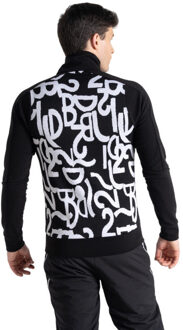 Heren speed jacquard half zip sweatshirt met lange mouwen Zwart - XXXL