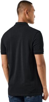 Heren Spence Geruit Poloshirt (Zwart)