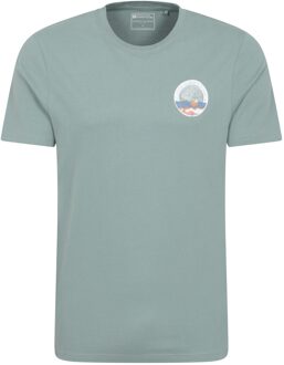 Heren St Davids Bedrukt Biologisch T-shirt (Lichtgroen) - maat L Licht Groen
