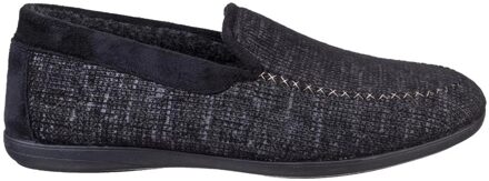 Heren Stanley Moc Teen Volledige Slipper (Zwart) - EU 47.5 / UK 12