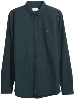 Heren Steen Longsleeve Shirt (Bosgroen) - maat M