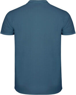Heren ster poloshirt Blauw - M