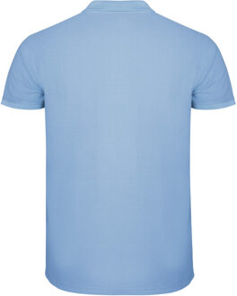 Heren ster poloshirt Blauw - XL