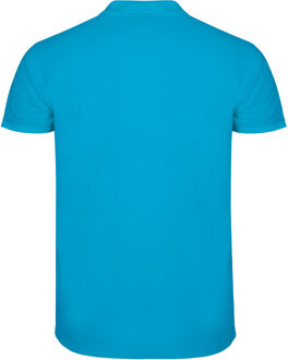 Heren ster poloshirt Blauw - XL