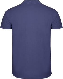 Heren ster poloshirt Blauw - XXL / XXXL